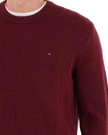Tommy Jeans Essential Crew Pullover Rotwein