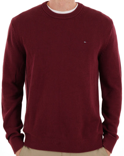 Tommy Jeans Essential Crew Pullover Rotwein