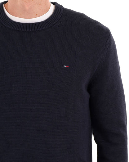 Tommy Jeans Essential Rundhalspullover Dunkelblau