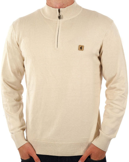 Gabicci Vintage 1/4-Reißverschluss-Pullover Creme