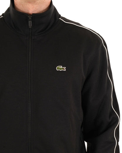 Lacoste Paris Piqué Trainingsjacke Schwarz