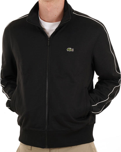 Lacoste Paris Piqué Trainingsjacke Schwarz