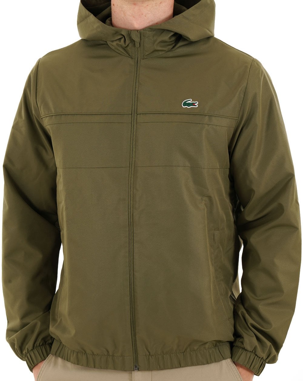 Lacoste Sport Kapuzenjacke Olivgrün