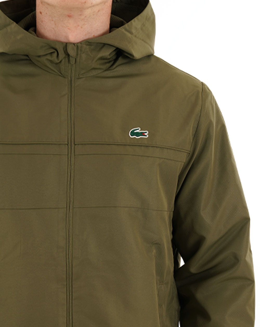 Lacoste Sport Kapuzenjacke Olivgrün