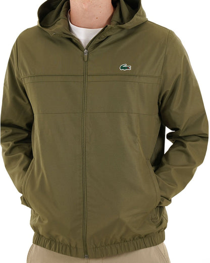 Lacoste Sport Kapuzenjacke Olivgrün