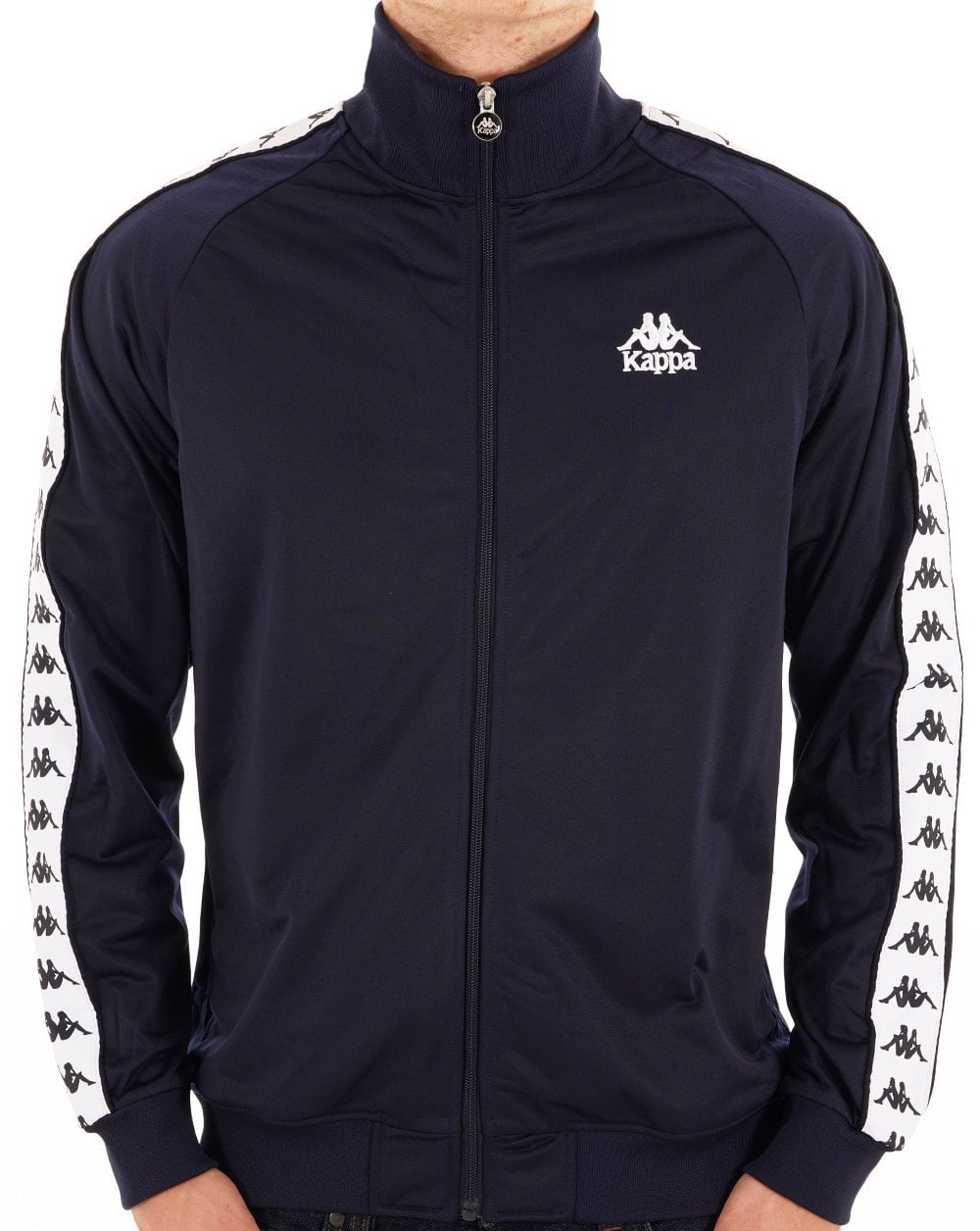 Kappa Lyman Trainingsjacke Marineblau/Weiß