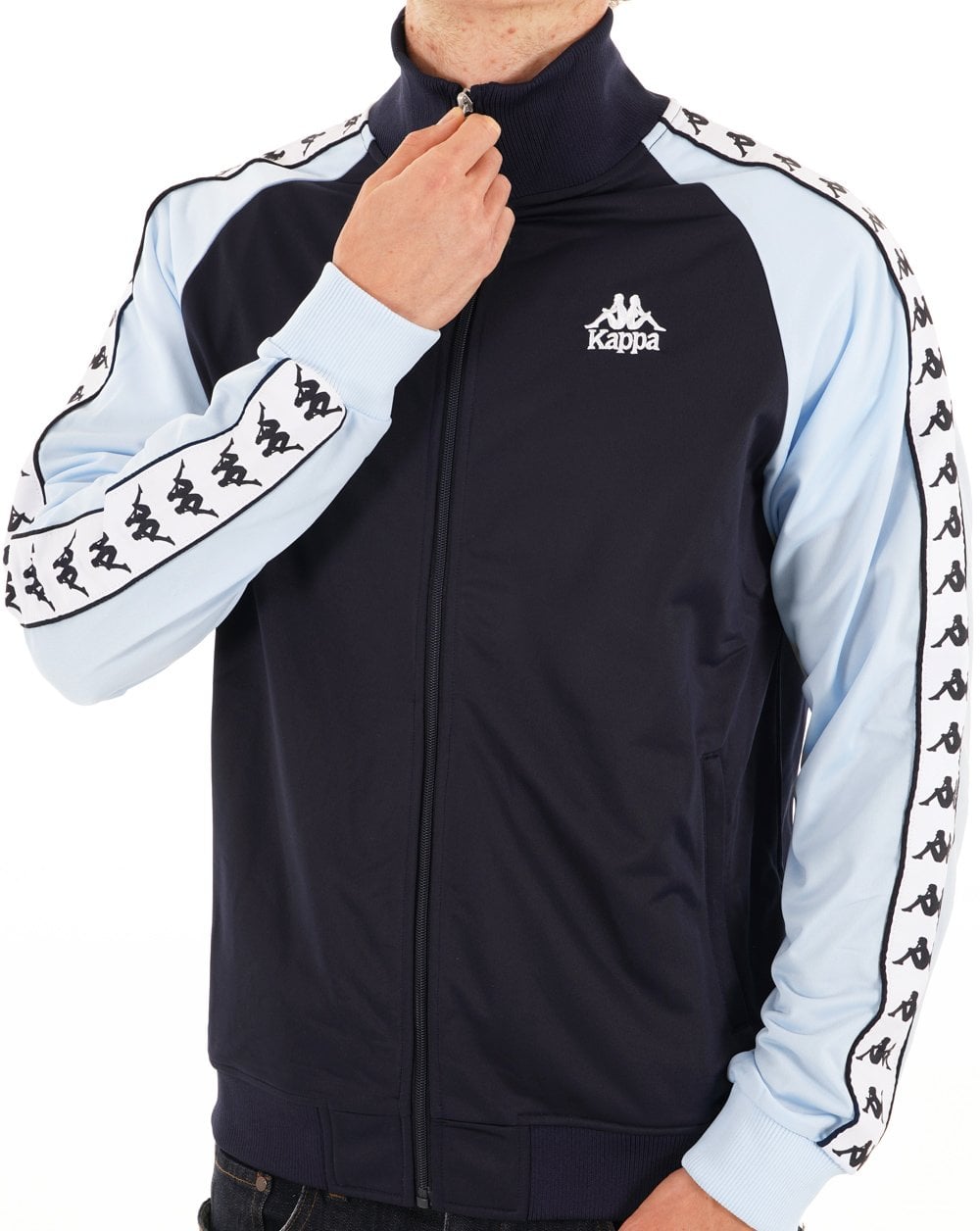 Kappa Uriah Trainingsjacke Marineblau/Hellblau