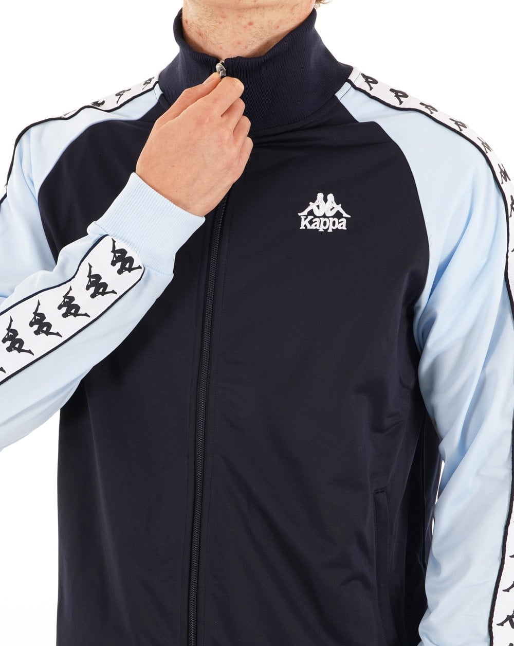 Kappa Uriah Trainingsjacke Marineblau/Hellblau