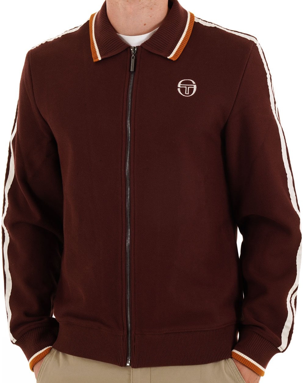 Sergio Tacchini Giorno Track Top Dunkelbraun