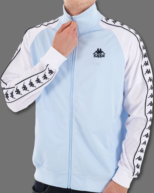Kappa Kappa Uriah Trainingsjacke, Himmelblau/Weiß