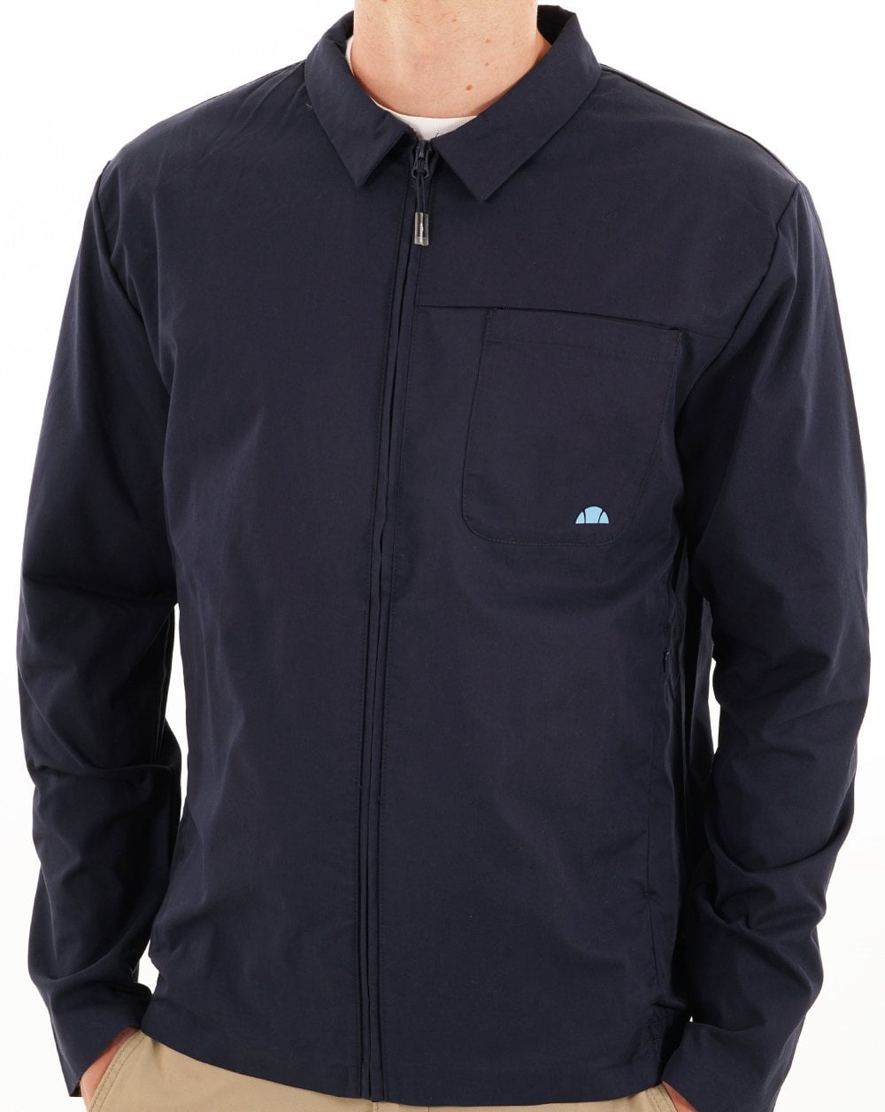 Ellesse Lecote Overshirt-Jacke mit Reißverschluss, Marineblau