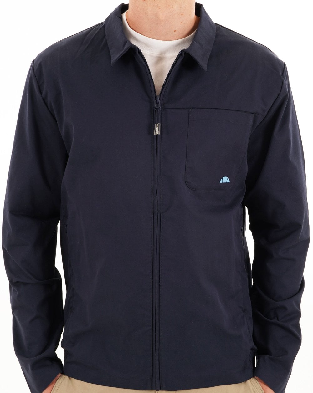 Ellesse Lecote Overshirt-Jacke mit Reißverschluss, Marineblau