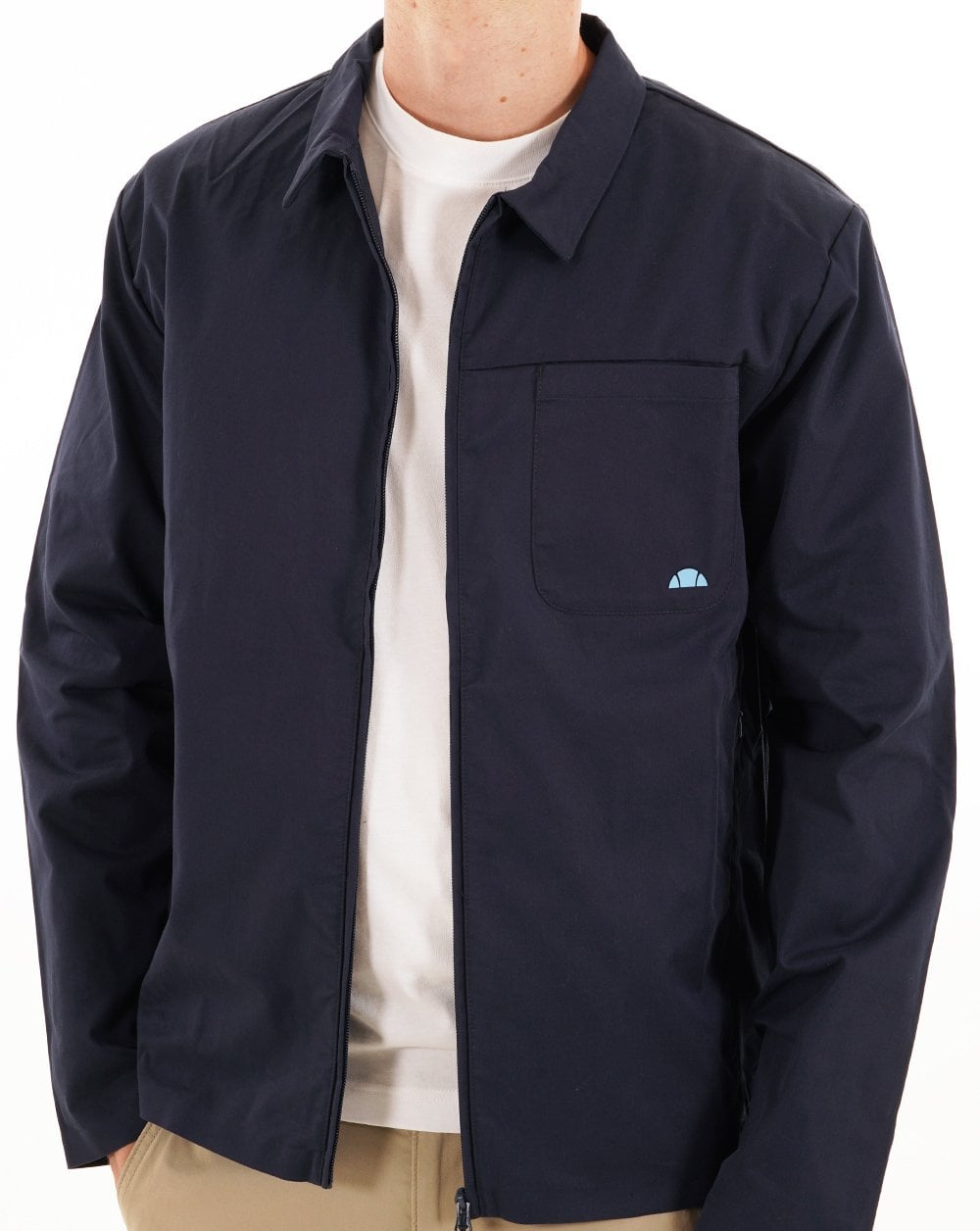 Ellesse Lecote Overshirt Style Zip Jacket Navy