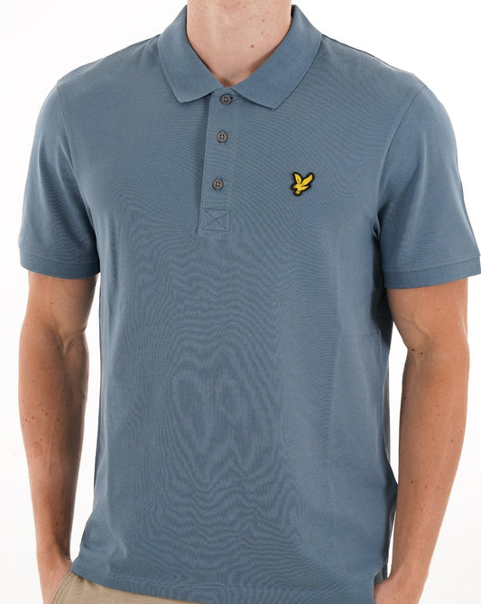 Lyle And Scott Lyle & Scott Poloshirt, einfarbig, Ozeanblau