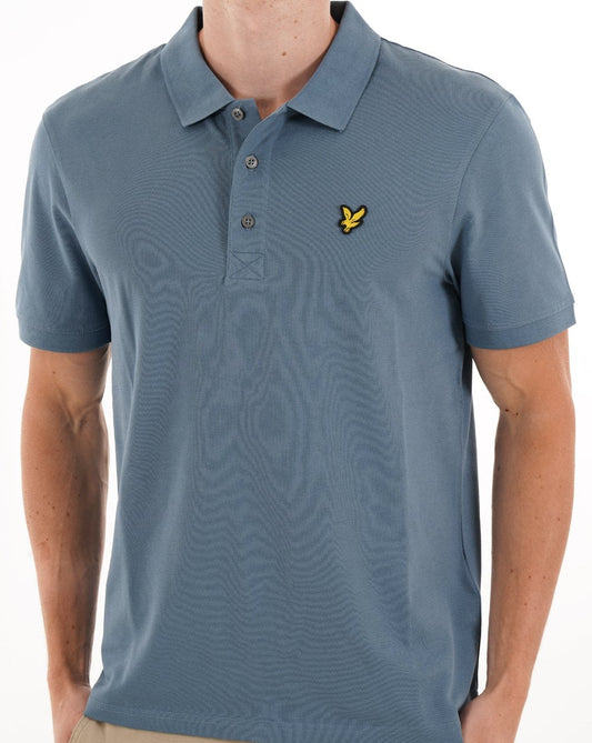Lyle And Scott Lyle & Scott Poloshirt, einfarbig, Ozeanblau