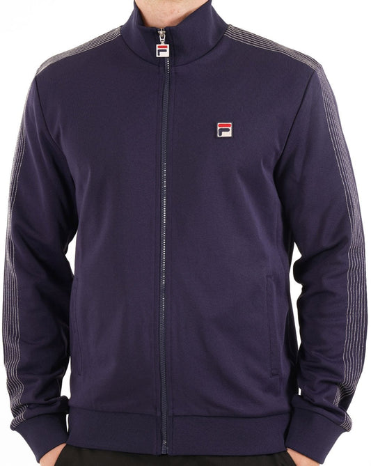 Fila Trainingsjacke mit Vintage-Ziernaht, Marineblau