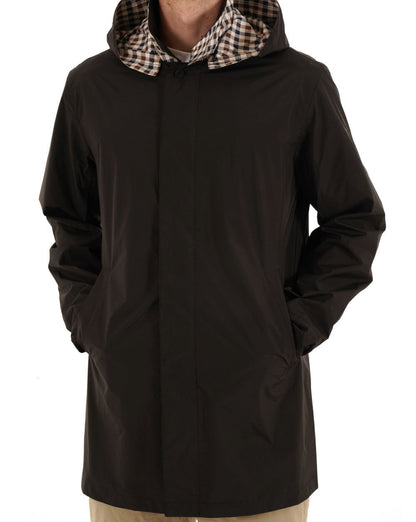 Aquascutum Packbarer Trenchcoat Schwarz