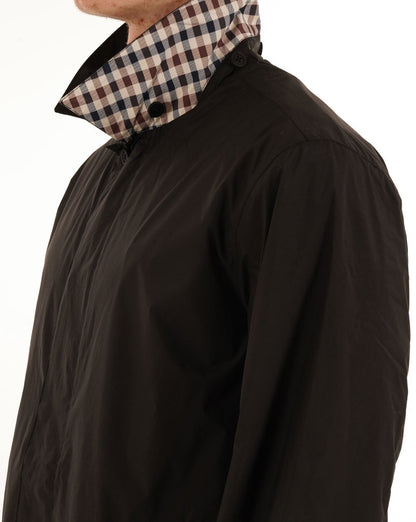 Aquascutum Packbarer Trenchcoat Schwarz