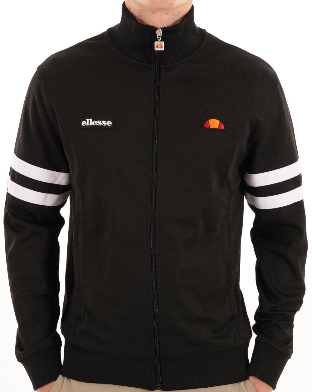 Ellesse Roma Trainingsjacke Schwarz/Weiß