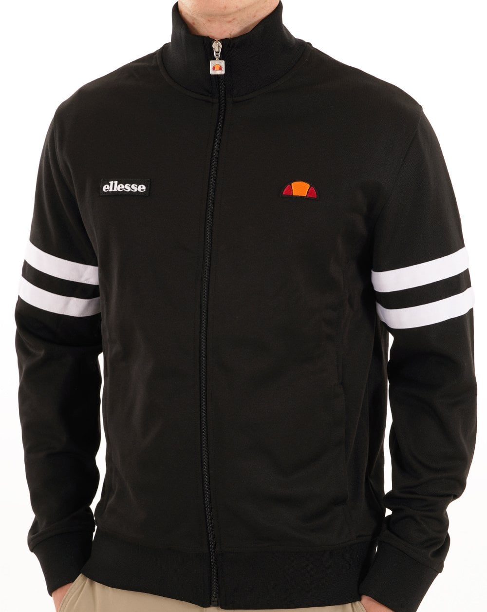Ellesse Roma Trainingsjacke Schwarz/Weiß