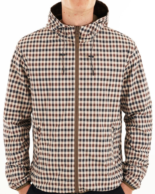 Aquascutum Aquascutum Wendejacke mit Kapuze im Matrosenstil, Armeegrün