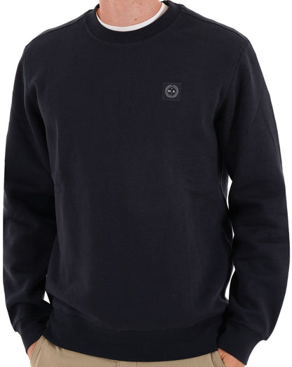 Marshall Artist Marchio Crew Sweatshirt Navy