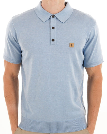 Gabicci Vintage Jackson Strickpolo Sky Ice