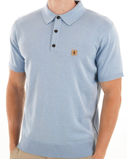 Gabicci Vintage Jackson Strickpolo Sky Ice
