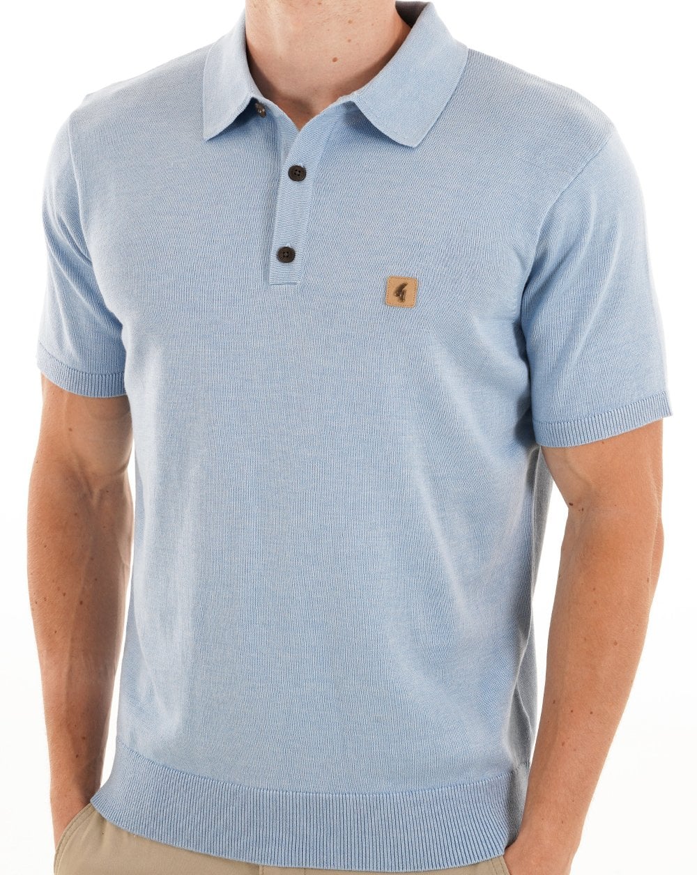 Gabicci Vintage Jackson Strickpolo Sky Ice