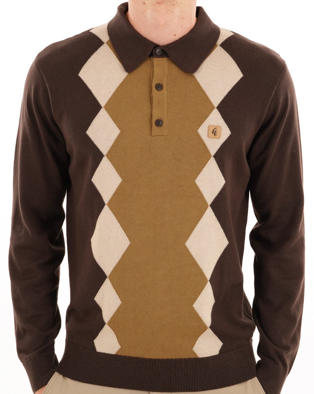 Gabicci Vintage Bond Argyle Strickpolo