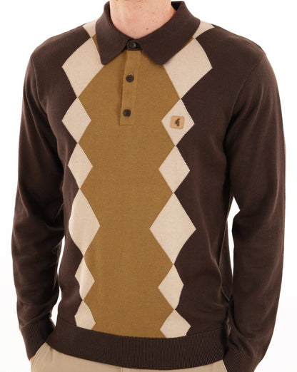 Gabicci Vintage Bond Argyle Strickpolo