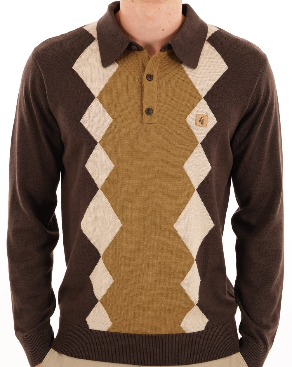Gabicci Vintage Bond Argyle Strickpolo