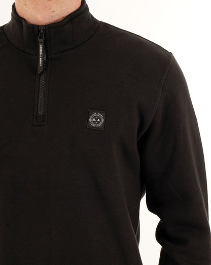 Marshall Artist Marchio 1/4 Zip Sweatshirt Schwarz
