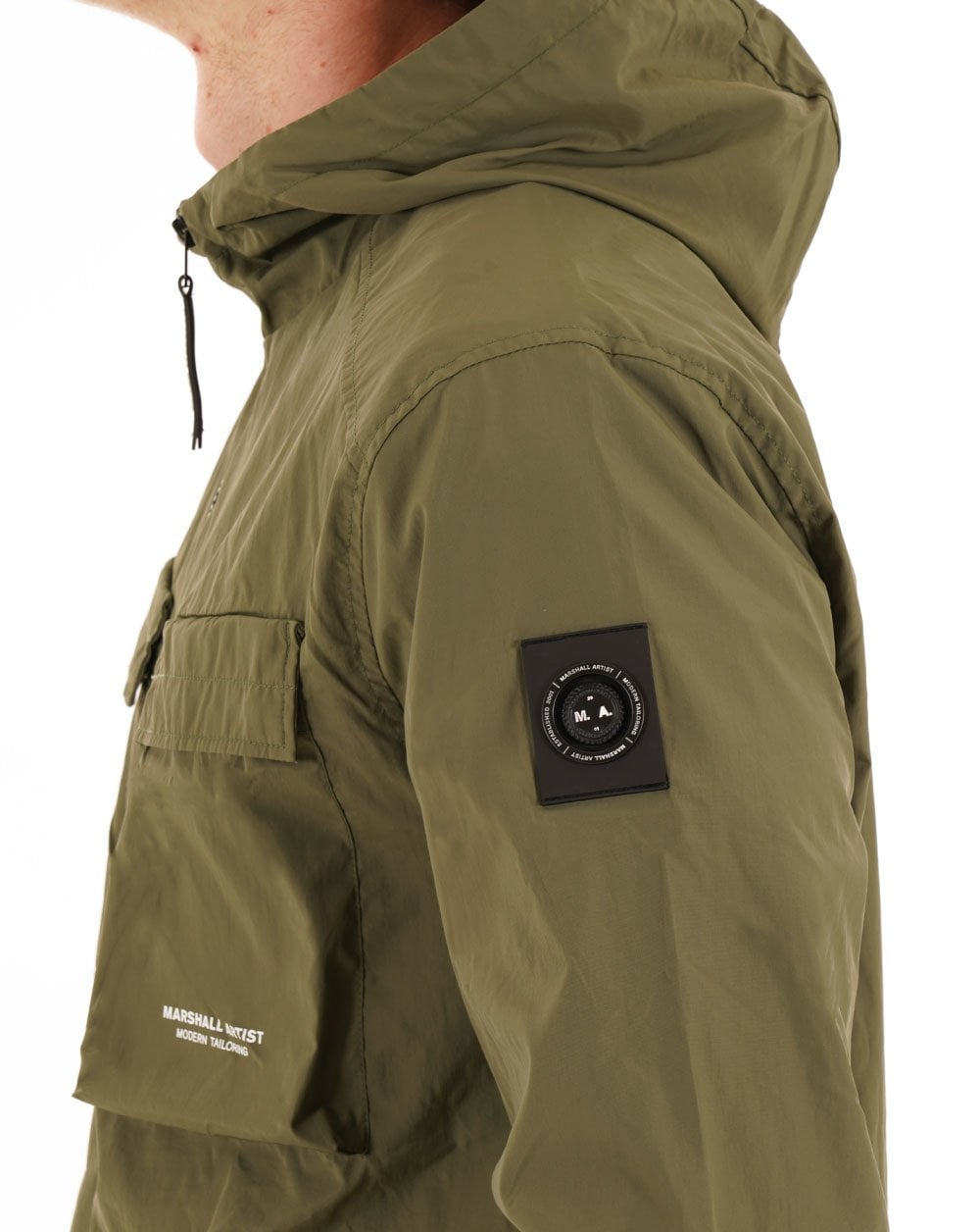 Marshall Artist Crux Kapuzenshirt Moosgrün