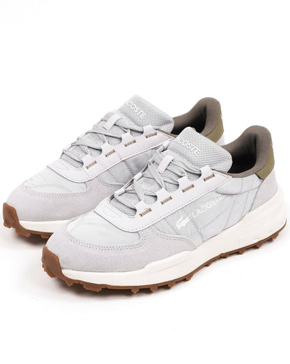 Lacoste Elite Active Evo Sneaker, Hellgrau/Khaki