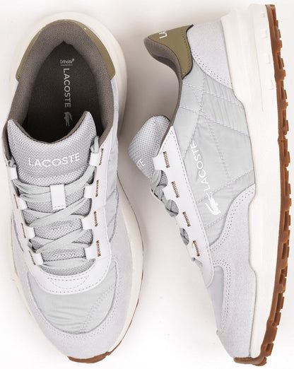 Lacoste Elite Active Evo Sneaker, Hellgrau/Khaki