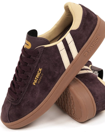 Patrick Monaco Sneaker Braun Kastanienbraun Creme