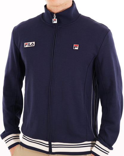 Fila Vintage Settanta Trichter-Trainingsoberteil, Marineblau
