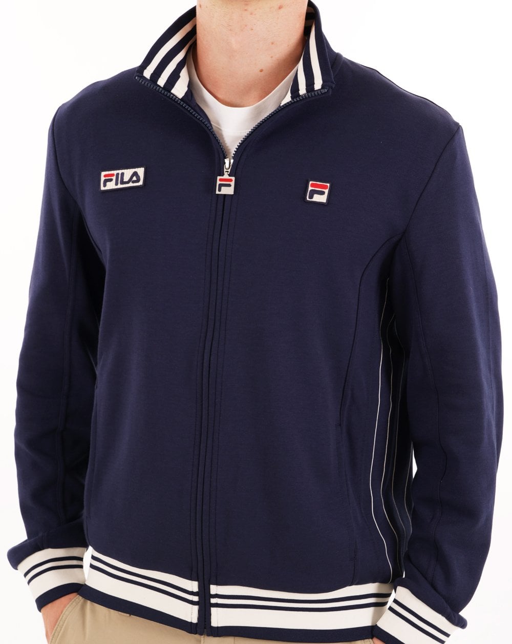 Fila Vintage Settanta Funnel Track Top Navy