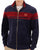 Sergio Tacchini Masters Velour Track Top Navy / Merlot