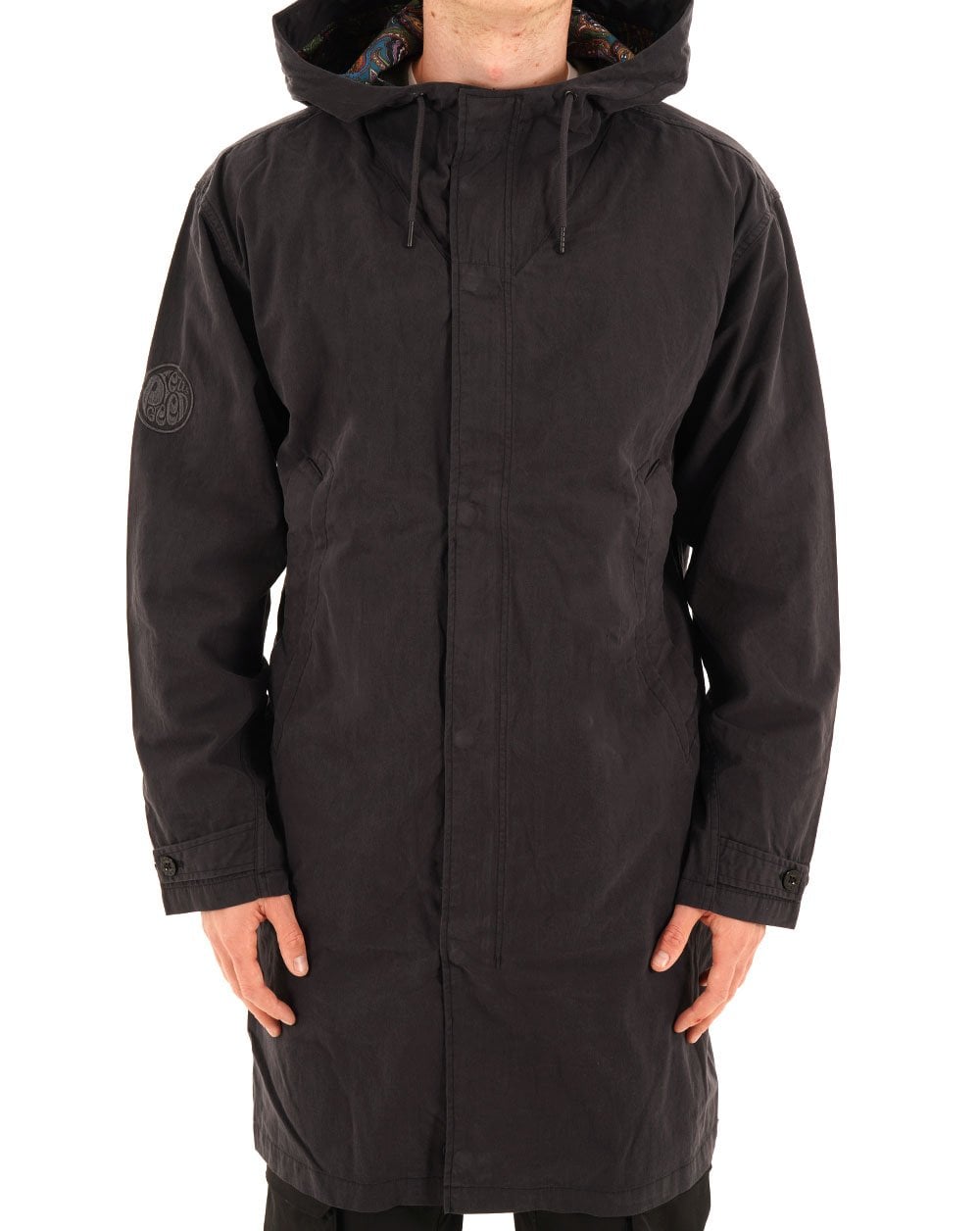 Hübscher grüner Feltham-Parka, schwarz