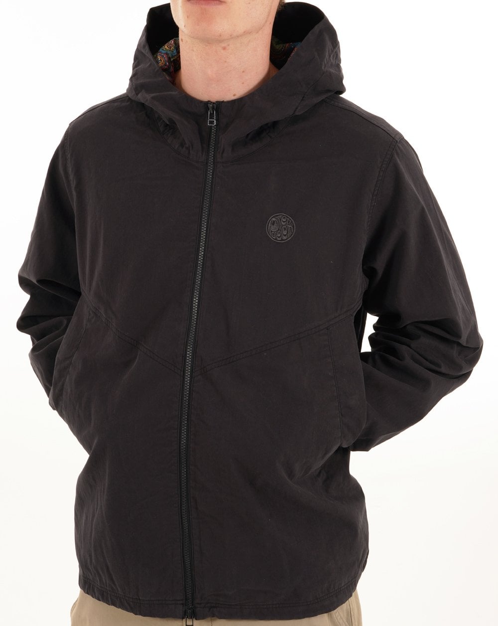 Pretty Green Feltham Kapuzenjacke Schwarz