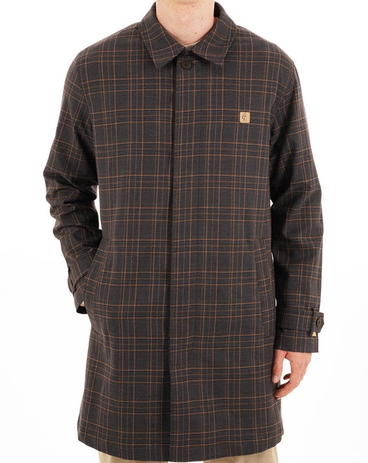 Gabicci Vintage Gabicci Vintage Houghton Check Mac Anthrazit