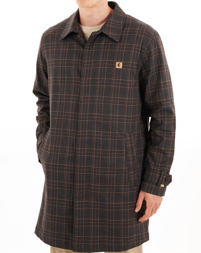 Gabicci Vintage Houghton Check Mac Anthrazit