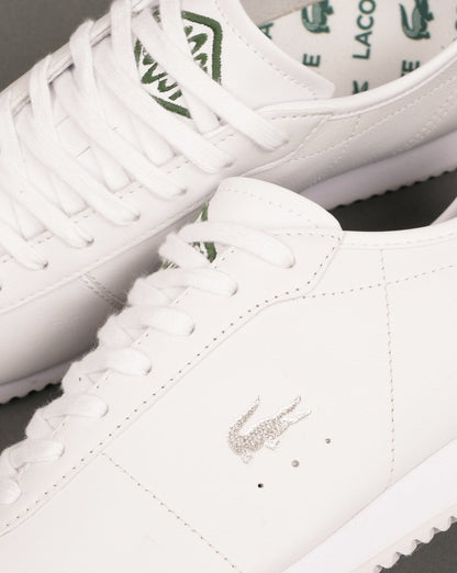 Lacoste Club Low Leder-Sneaker, weiß