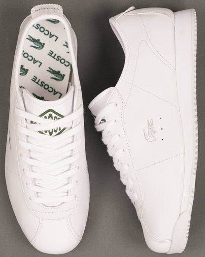 Lacoste Club Low Leder-Sneaker, weiß
