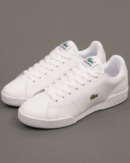 Lacoste Carnaby Cup Leder-Sneaker Weiß/Weiß