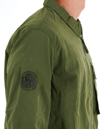 Hübsches grünes Feltham-Overshirt in Khakigrün