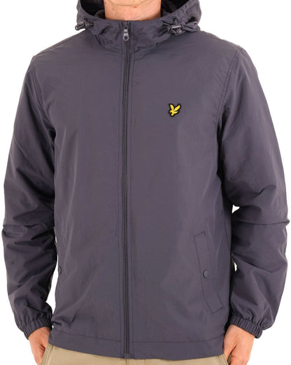 Lyle & Scott Zip Through Kapuzenjacke Graystone