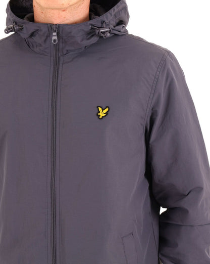 Lyle & Scott Zip Through Kapuzenjacke Graystone
